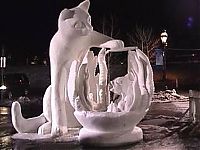 Art & Creativity: snow sculpture