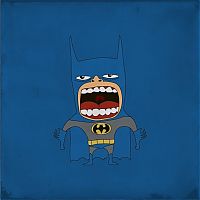 Art & Creativity: Screaming superheroes by Roberto Salvador