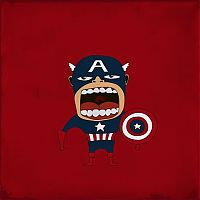 Art & Creativity: Screaming superheroes by Roberto Salvador