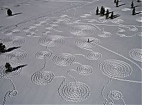 Art & Creativity: snow drawings