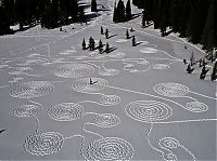 Art & Creativity: snow drawings