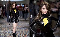 Art & Creativity: cosplay girl wearing a latex outfit