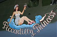 Art & Creativity: nose art painting of a military aircraft