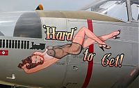 Art & Creativity: nose art painting of a military aircraft