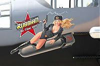 Art & Creativity: nose art painting of a military aircraft