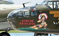 Art & Creativity: nose art painting of a military aircraft