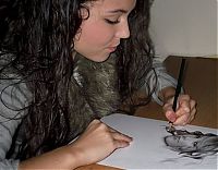 Pencil drawing by Rajacenna