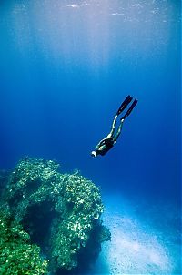 Art & Creativity: One Ocean One Breath freediving collaboration by Eusebio And Christina Saenz De Santamaria