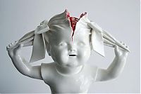 Gore porcelain sculptures by Maria Rubinke