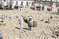 Art & Creativity: Follow the Leaders, A Corporate City in Ruins by Isaac Cordal, Place du Bouffay, Nantes, France