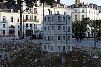 Art & Creativity: Follow the Leaders, A Corporate City in Ruins by Isaac Cordal, Place du Bouffay, Nantes, France