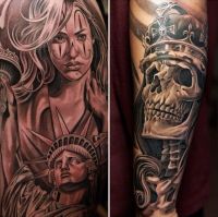 TopRq.com search results: Black and Gray tattoos by Jun Cha