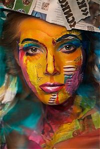 TopRq.com search results: Weird Beauty series, Art of Face paintings by Alexander Khokhlov