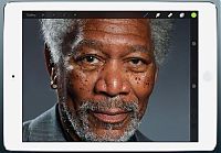 Art & Creativity: Morgan Freeman iPad drawing by Kyle Lambert