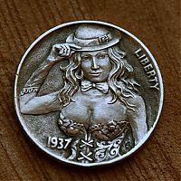 Art & Creativity: hobo nickel art coin