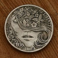 Art & Creativity: hobo nickel art coin