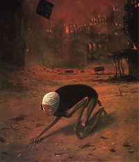 TopRq.com search results: Fantastic realism and surrealistic oil paintings by Zdzisław Beksiński