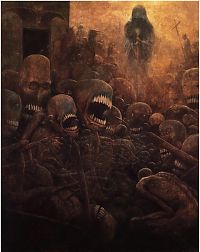 TopRq.com search results: Fantastic realism and surrealistic oil paintings by Zdzisław Beksiński