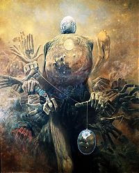 Art & Creativity: Fantastic realism and surrealistic oil paintings by Zdzisław Beksiński