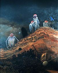 Fantastic realism and surrealistic oil paintings by Zdzisław Beksiński