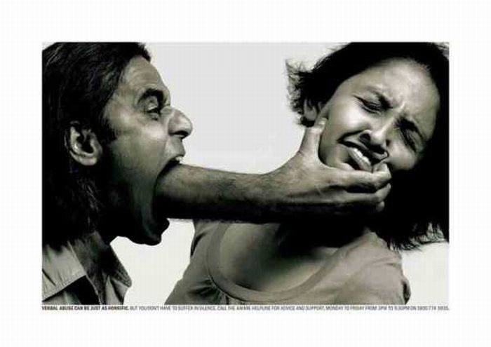 violence against women ads