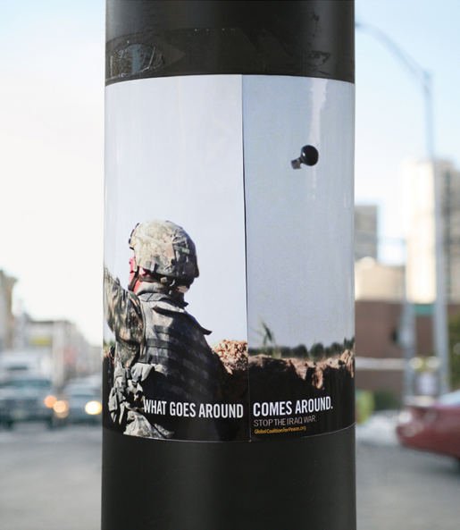 Advertisement campaign to end the war in Iraq