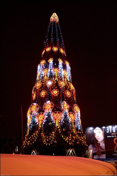 Christmas tree, Moscow, Russia