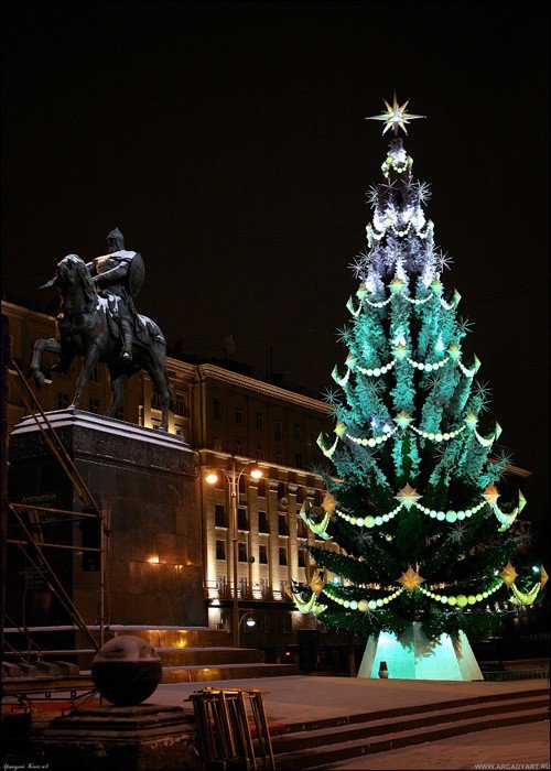 Christmas tree, Moscow, Russia