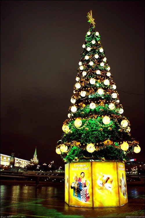 Christmas tree, Moscow, Russia