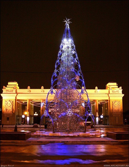 Christmas tree, Moscow, Russia