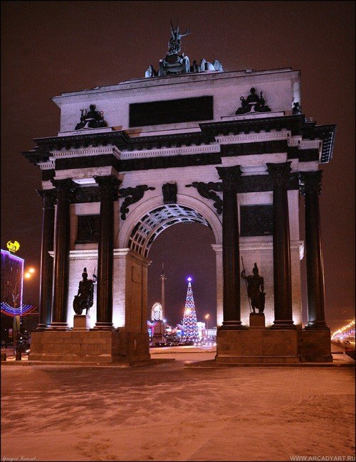 Christmas tree, Moscow, Russia