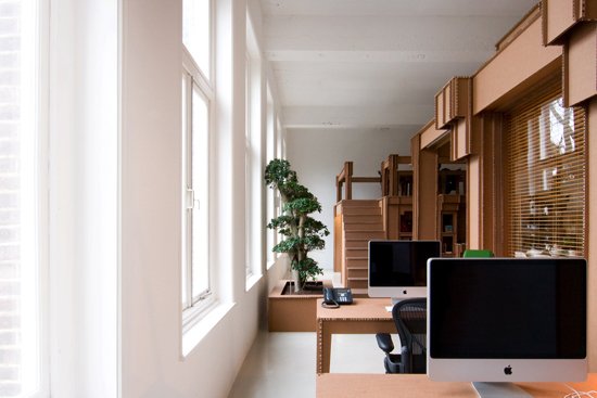 Cardboard Office in Amsterdam