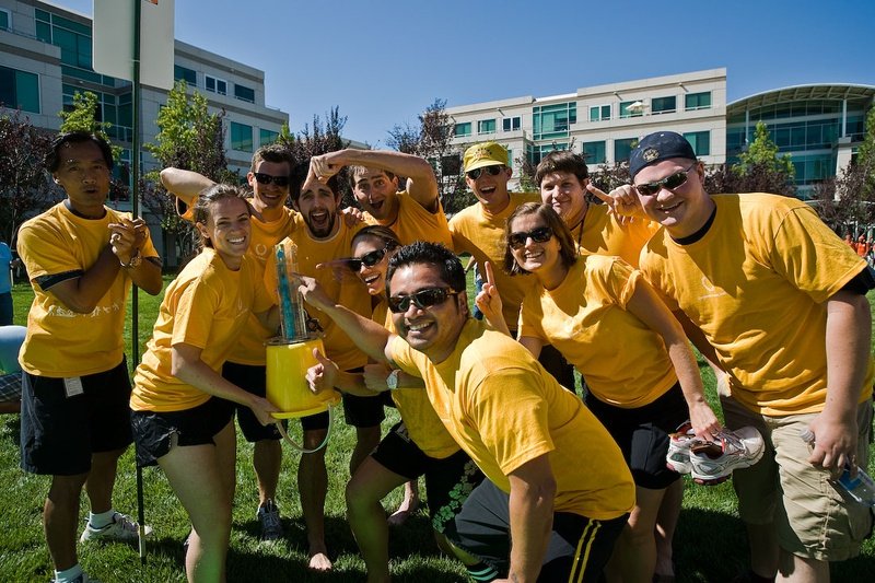 apple office & team building