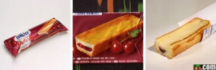 Food on the picture and in real