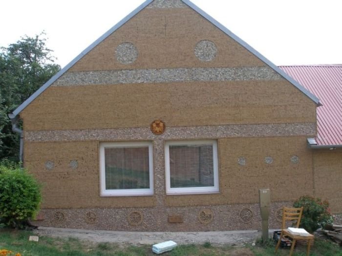 house made of wine corks