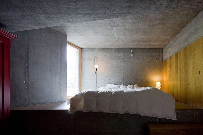 House built inside a mountain, Alps, Switzerland