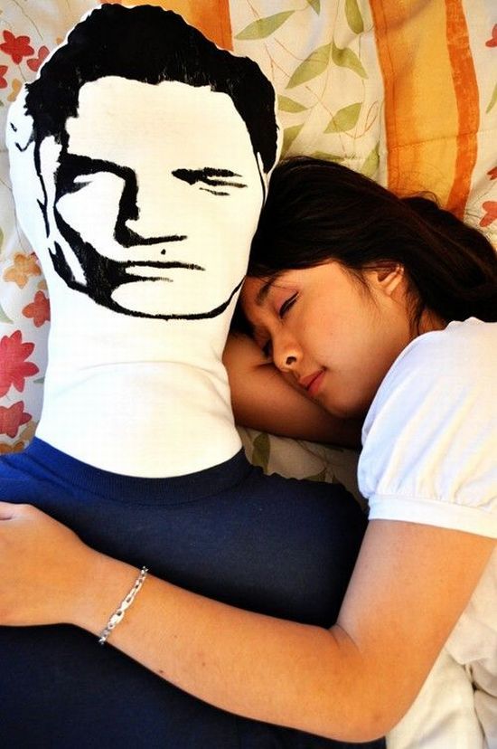 pillow for lonely woman