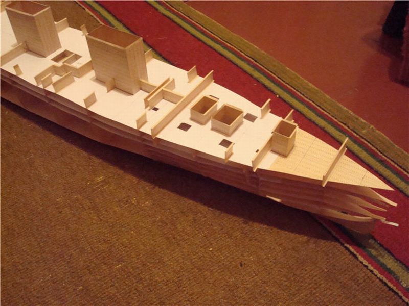 titanic paper model