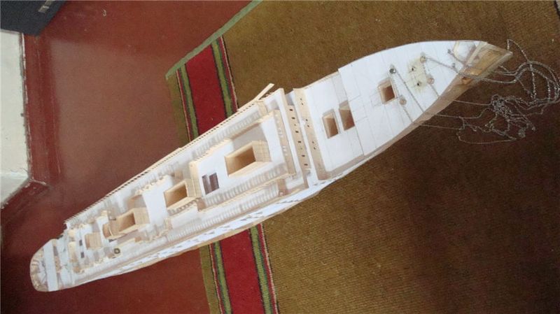 titanic paper model