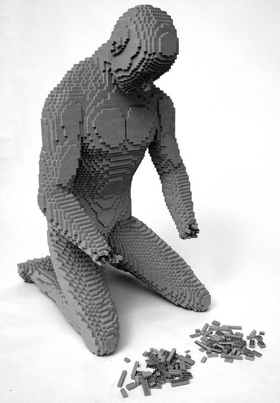 lego human sculptures