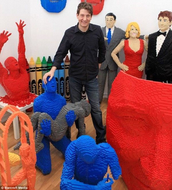 lego human sculptures