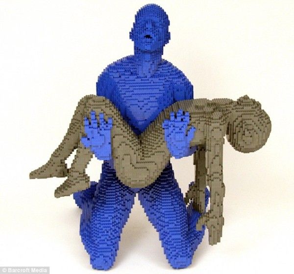 lego human sculptures