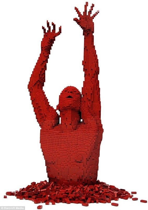 lego human sculptures