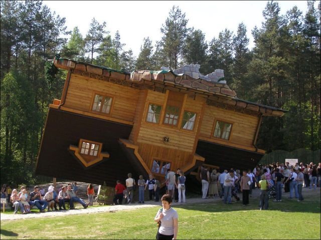 upside down house