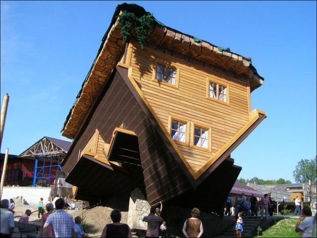 upside down house