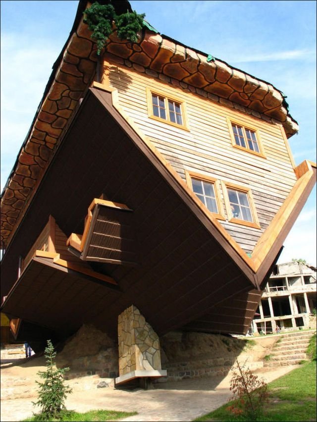 upside down house