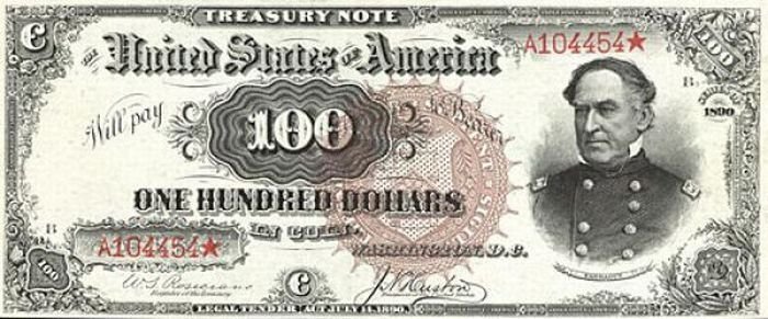 History: 150 years of United States $100 (one hundred-dollar) bill, United States