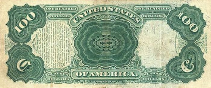 History: 150 years of United States $100 (one hundred-dollar) bill, United States