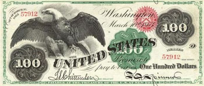 History: 150 years of United States $100 (one hundred-dollar) bill, United States