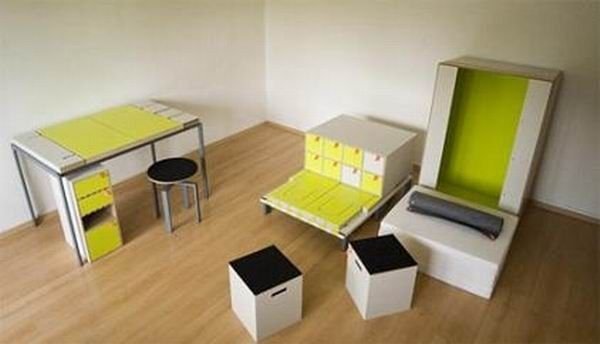 Casulo, entire apartment's furniture in one small box